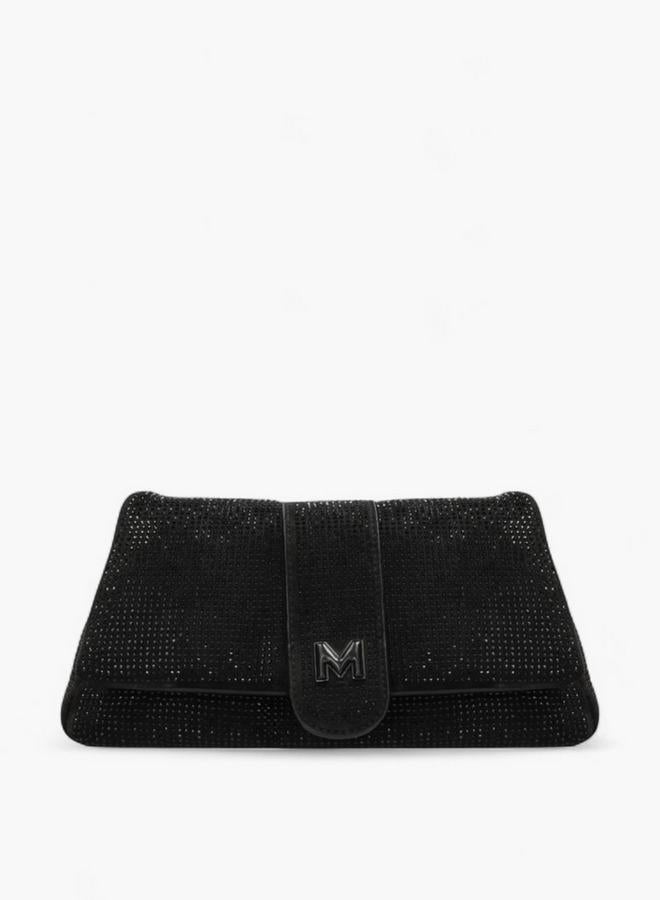 MEXX Embellished Shoulder Bag with Flap Closure - Image 1