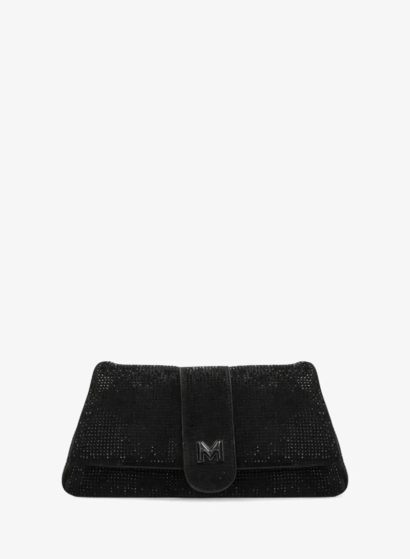 MEXX Embellished Shoulder Bag with Flap Closure