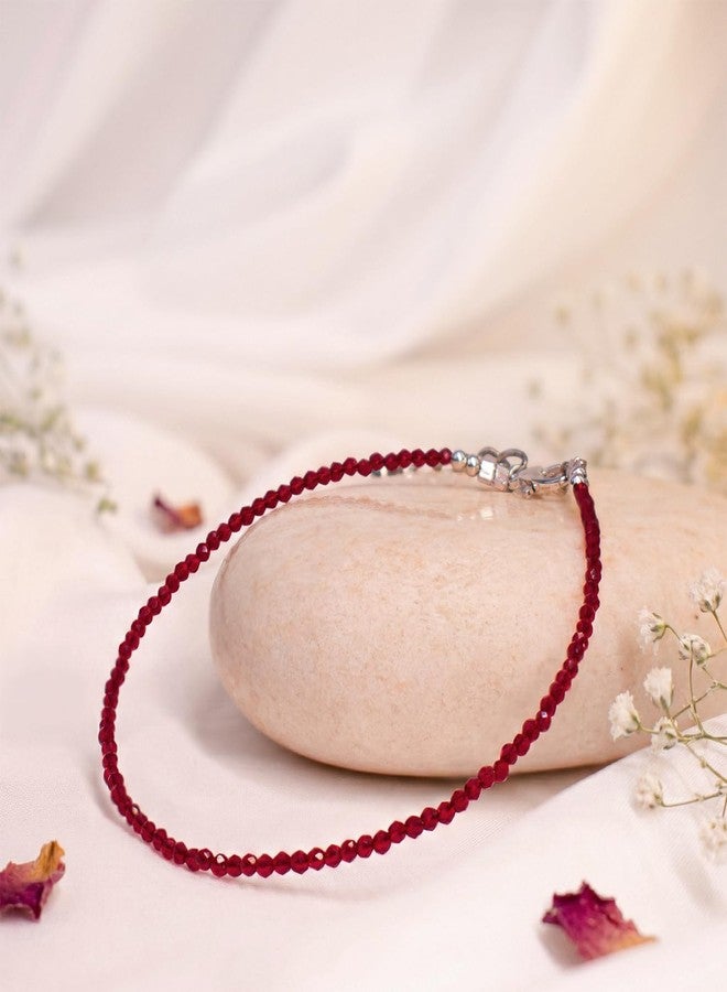 Astrotalk Garnet Anklet | Stone of Courage, Protection & Stability | Garnet Anklet for Women | Best Gift for Woman | Spiritual Jewellery for Women | Valentine Gift for Girlfriend - Image 2