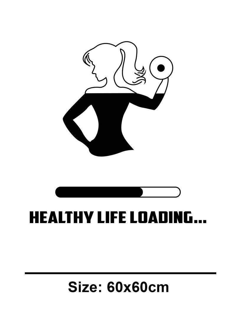 Spoil Your Wall تصميم لاصقة جدارية للياقة البدنية للحياة الصحية - فنون جدارية لتزيين المنزل - ملصق جدار، 70x70 سم من Spoil Your Wall - Image 3