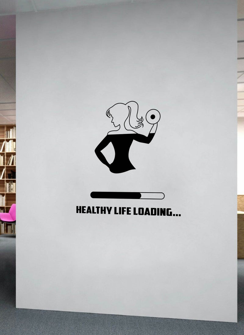 Spoil Your Wall تصميم لاصقة جدارية للياقة البدنية للحياة الصحية - فنون جدارية لتزيين المنزل - ملصق جدار، 70x70 سم من Spoil Your Wall - Image 2