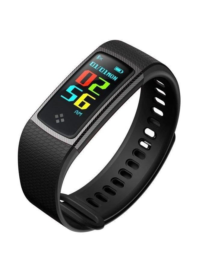 PROMASS Heart Rate Fitness Activity Tracker with Blood Pressure Monitor - Black 