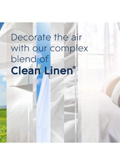 Glade Plugins Scented Oil Starter Kit Plug In Air Freshener And Refills Clean Linen 1 Warmer 5 Refills 3.35 Fl Oz Pack Of 5  - Image 3