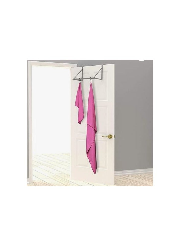 2 Pack Quick Drying Gym Towel Soft Microfiber Lightweight Sport Sweat Towel Perfect Travel Camping Towel Super Absorbent Ultra Compact for Gym Sport Yoga Backpacking Beach Swimming, (Pink) - Image 2