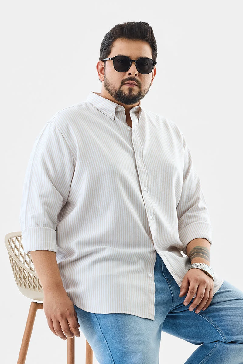 SNITCH قميص مقاس كبير قطن % مخطط