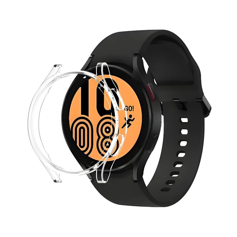 KACA Soft TPU Front Protection Case Cover for Samsung Galaxy Watch 4 (44Mm) (Transperent) - Transparent - Image 1