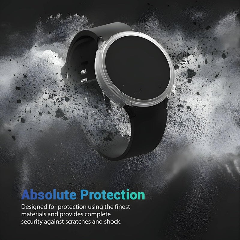 KACA Soft TPU Front Protection Case Cover for Samsung Galaxy Watch 4 (44Mm) (Transperent) - Transparent - Image 5