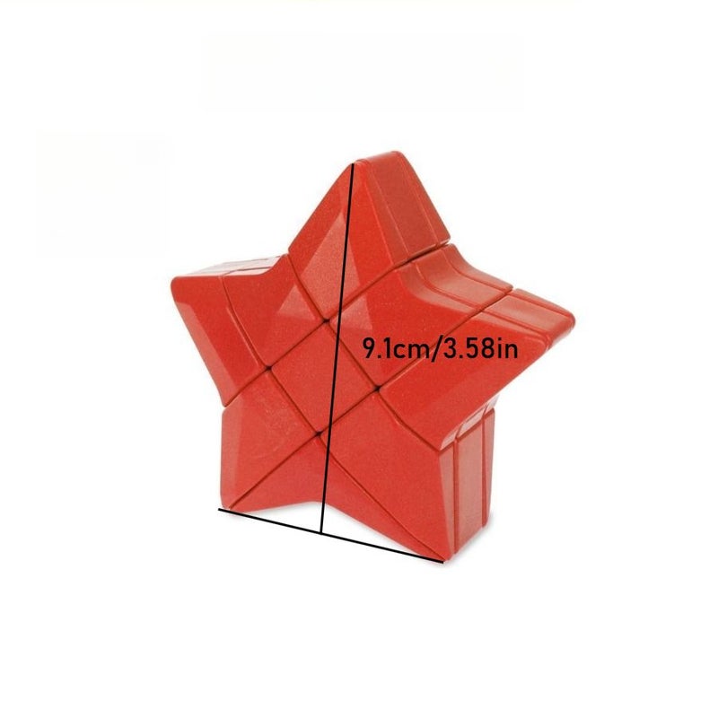 أحمر 3×3 مكعب سحري لغز ممتع لتحدي العقل للمبتدئين من عمر 14 سنة فما فوق - Image 5