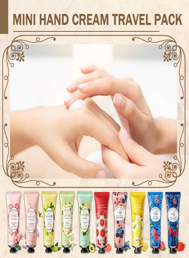 LJYBoBin 20PCS Hand Cream Gifts Set,Moisturizing Travel Size Hand Lotion for Dry Skin,Hydrating Small Hand Moisturizer for Women,Non-greasy Travel Handcream for Appreciation Gifts and Mom Gifts - Image 2