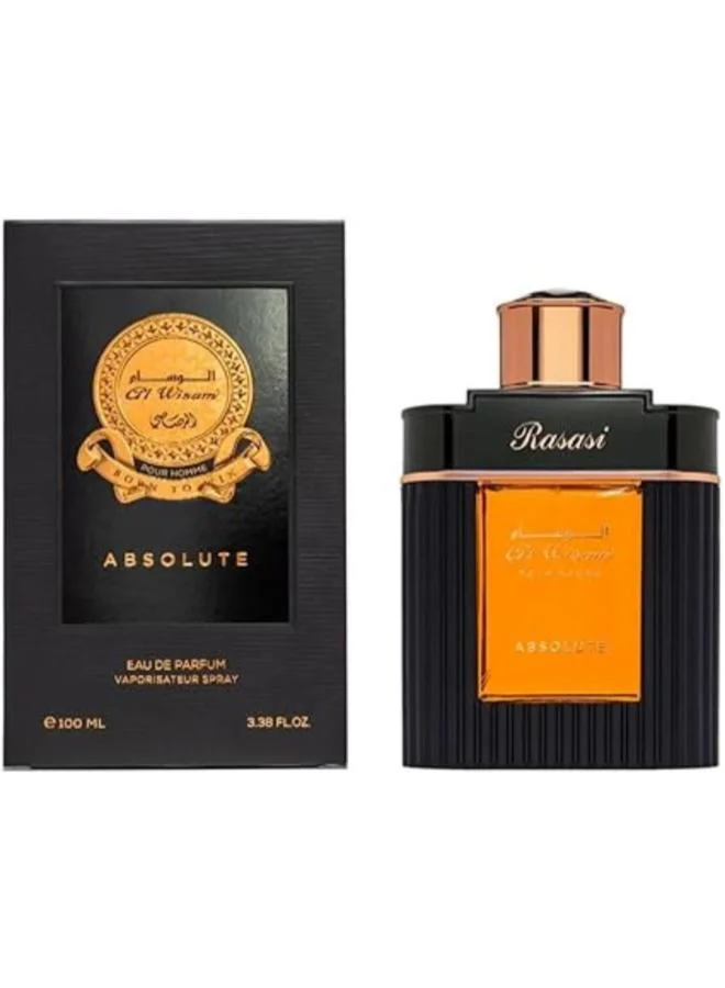 Rasasi Al Wisam Absolute Pour Homme Edp 100Ml