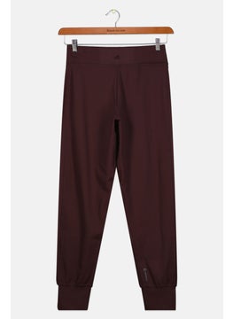 Adidas Kids Girl Regular Fit Outdoor Leggings, Dark Maroon  - Image 1