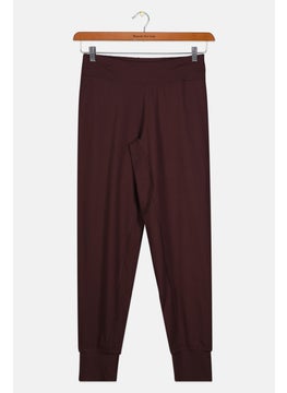 Adidas Kids Girl Regular Fit Outdoor Leggings, Dark Maroon  - Image 2