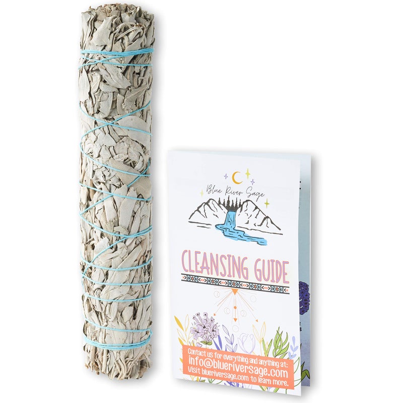 BLUE RIVER SAGE 9-Inch White Sage Smudge Sticks ~ Sustainably Harvested ~ for Smudging & Cleansing ~ Instructions Included (3 Pack) - Image 5
