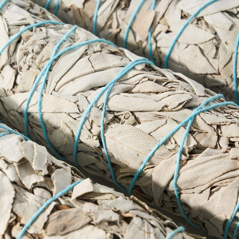 BLUE RIVER SAGE 9-Inch White Sage Smudge Sticks ~ Sustainably Harvested ~ for Smudging & Cleansing ~ Instructions Included (3 Pack) - Image 3