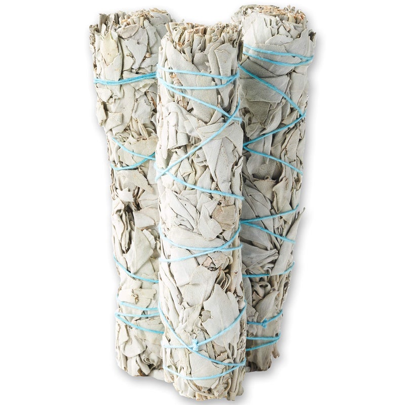 BLUE RIVER SAGE 9-Inch White Sage Smudge Sticks ~ Sustainably Harvested ~ for Smudging & Cleansing ~ Instructions Included (3 Pack) - Image 2