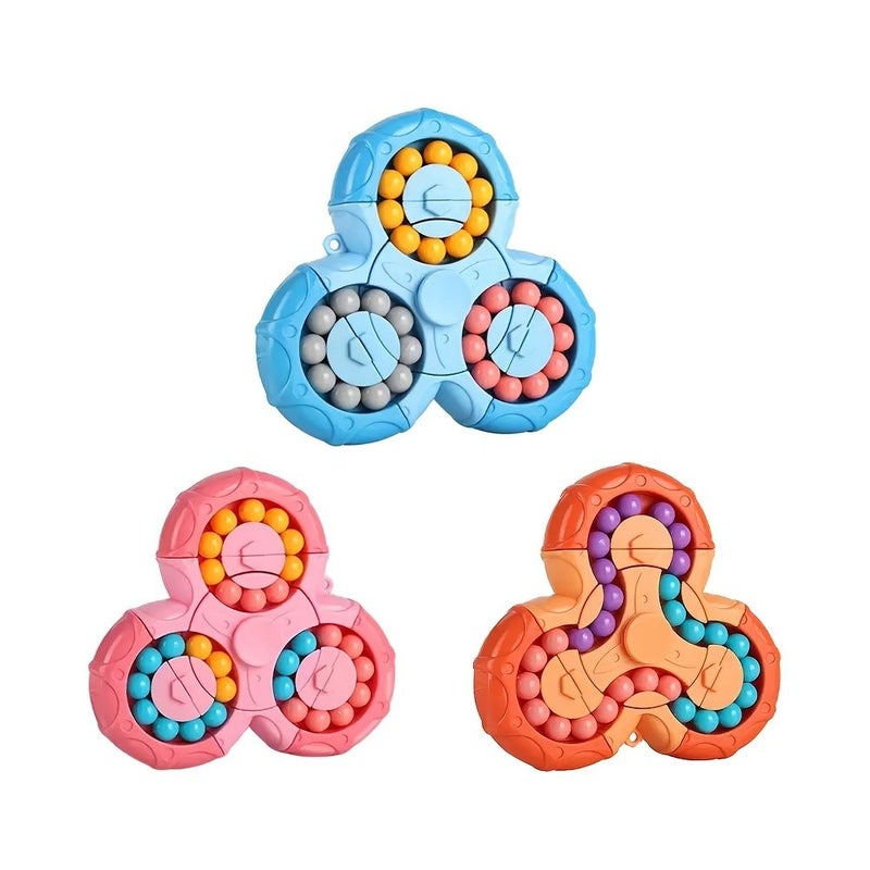 1Pcs Orange 3D Geometric Flip Puzzle Game Develops Intelligence and Thinking - Image 2