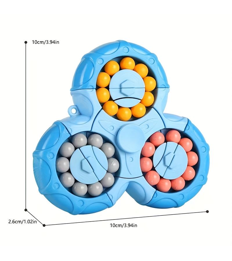 1Pcs Orange 3D Geometric Flip Puzzle Game Develops Intelligence and Thinking - Image 5