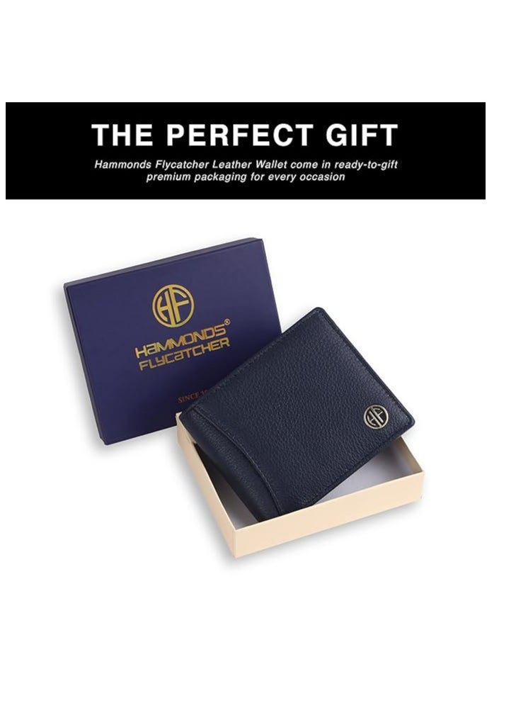 HAMMONDS FLYCATCHER - Leather Wallet for Men, RFID Protected Leather Purse for Men, Money Purse for Men | HF592BNL | CDPT| ROYAL BLUE - Image 1