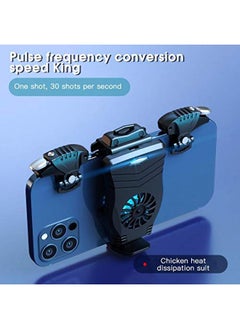 KASTWAVE Phone Cooler For Gaming, Gaming Controller Joystick Accessory for SmartPhone, Niversal Mobile Phone Game Cooler System Cooling Fan Gamepad Radiator  - Image 2