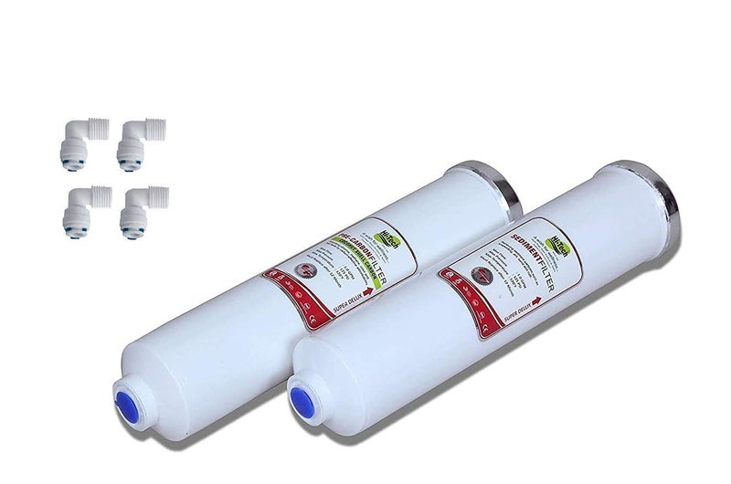 Hi-Tech RO Water Purifier Filter Set (Pre- Carbon Filter and Sediment Filter) - Image 1