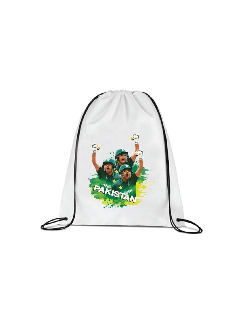 Pakistan Unisex Sports Green Jersey - T-shirt, Drawstring Bag, Cap, and Scarf - Perfect for Pakistan Cricket Fans and Cricket Lovers  - Image 3