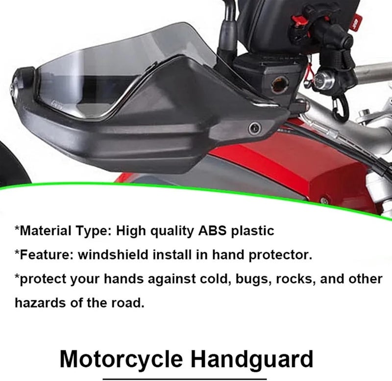 QASULER Motorcycle Handguard Shield Set - Image 4