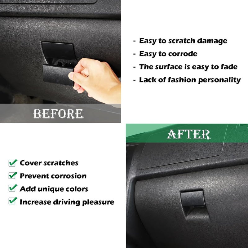 PIUGILH Black Glove Box Latch Handle for Hummer H3 (2005-2009) - Image 2