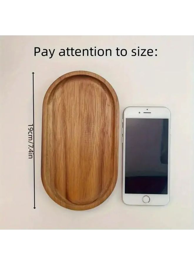 4PCS Solid Wood Dinner Trays For Snacks Appetizers Parties And Gifts - Image 3