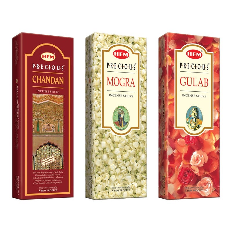 HEM Precious Incense Sticks Combo Pack Agarbatti for Home Freshness Positive Energy Yoga Pooja Item for Home Burning Time 3540 Minutes Pack of 3120 Sticks EachHandcrafted Low Smoke - Image 1