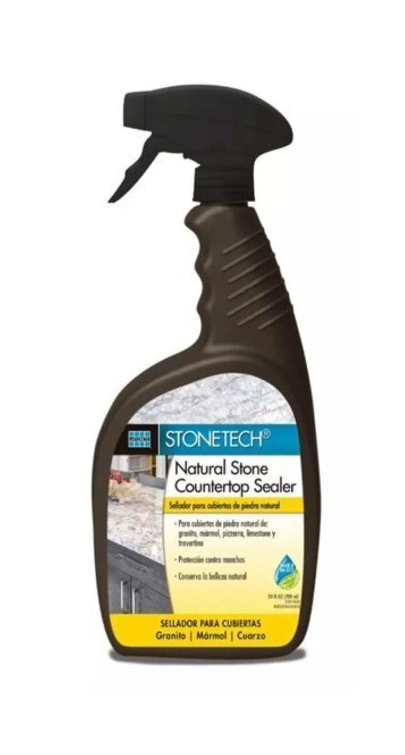 StoneTech Countertop Sealer for Natural Stone, 24-Ounce (.710L) Spray Bottle - Image 1