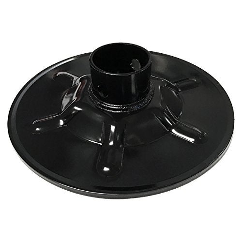Lippert Components Lippert Hall Effect Ground Control 3.0 Replacement Rear Jack Foot Pad, 9" Diameter, Fits 2" I.D. Tube, Strong Black Powder-Coated Steel Construction, Easy Installation - 377962 - Image 1
