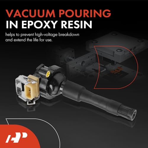 A-Premium طقم ملف إشعال A-Premium متوافق مع BMW E36 E38 E39 E46 E53 323i 328i 325i 525i 530i X5 Z3 قبل موديلات 2002 - 6 قطع - Image 3