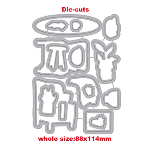 CYFUN DESIGN Lovely Home Sofa Chairs Decor Cats Dogs Plants Book Metal Cutting Dies and Stamps Sets Scrapbooking for Card Making Embossing Stencil Stamping Rubber Clear Stamps and Die-cuts Template Card Crafts - Image 3