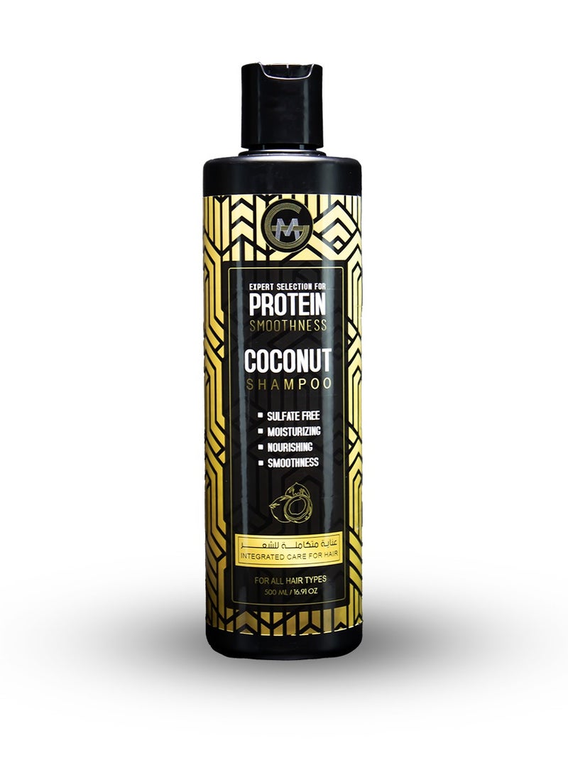 GM Professional GM Coconut Shampoo - Sulfate, Paraben, and Silicone-Free - 500ml  - Image 1