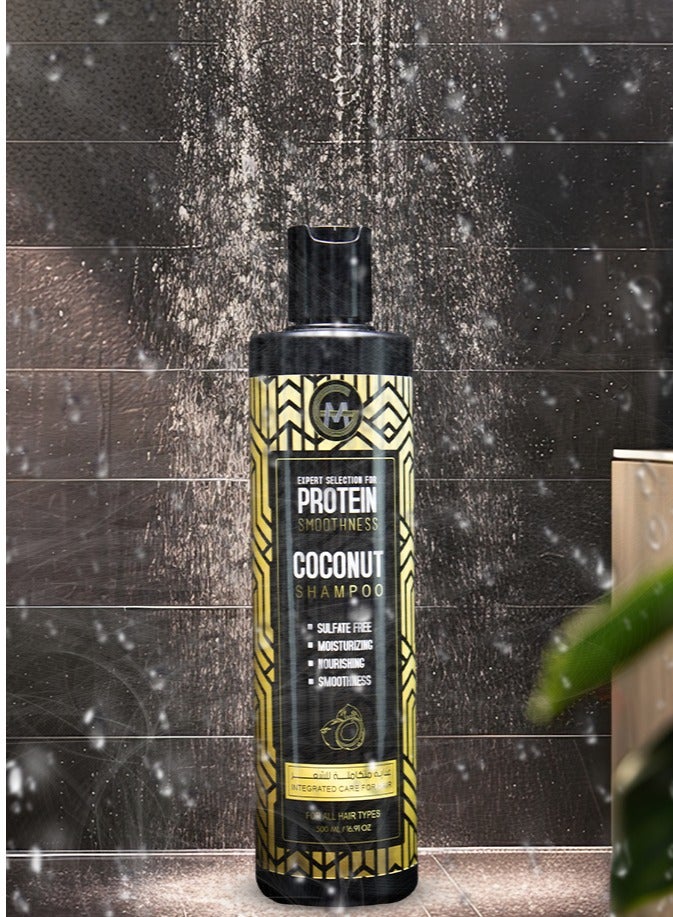 GM Professional GM Coconut Shampoo - Sulfate, Paraben, and Silicone-Free - 500ml  - Image 3
