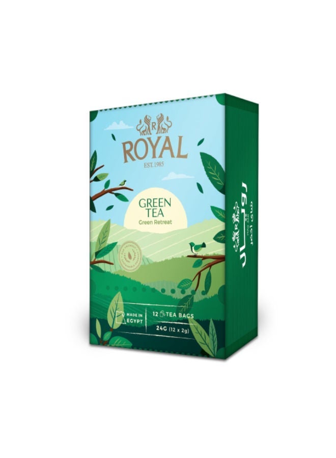 Royal HerbsÂ Green Tea 12 Filter Pack of 12 (Pack of 3) - Image 2