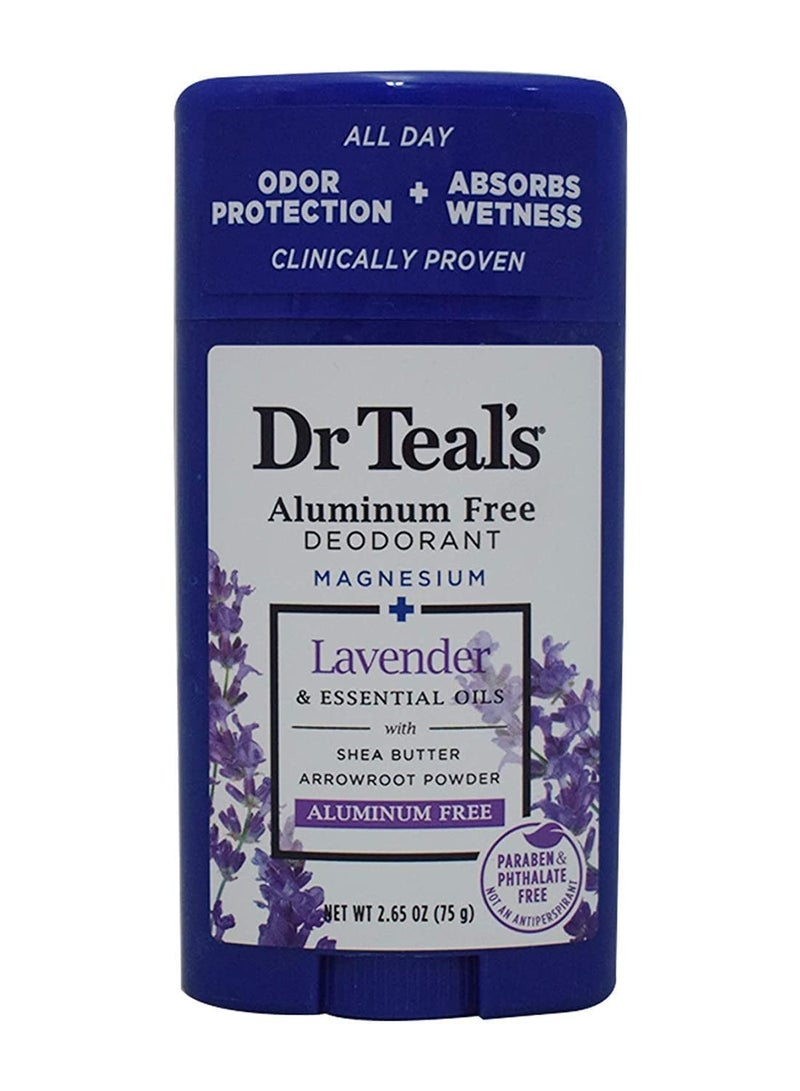Dr Teal's Dr Teal's Aluminum Free Deodorant - Lavender - Paraben & Phthalate Free - 2.65 oz