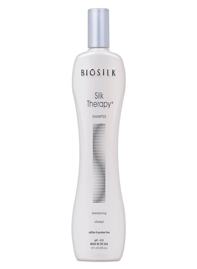 BioSilk Silk Therapy Shampoo, Gentle Hair Cleanser Delivers Healthy & Shiny Hair, Great For All Hair Types, Sulfate, Paraben, & Cruelty-Free, 12 Oz - Image 1