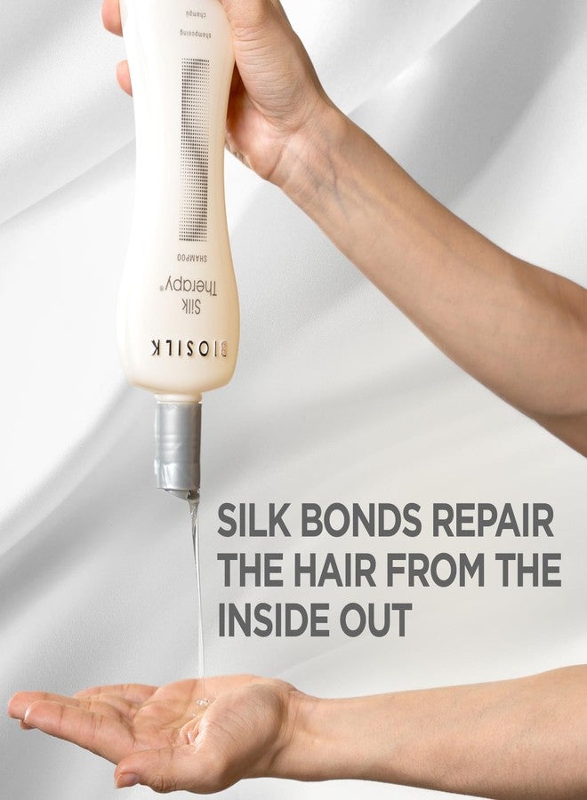 BioSilk Silk Therapy Shampoo, Gentle Hair Cleanser Delivers Healthy & Shiny Hair, Great For All Hair Types, Sulfate, Paraben, & Cruelty-Free, 12 Oz - Image 4