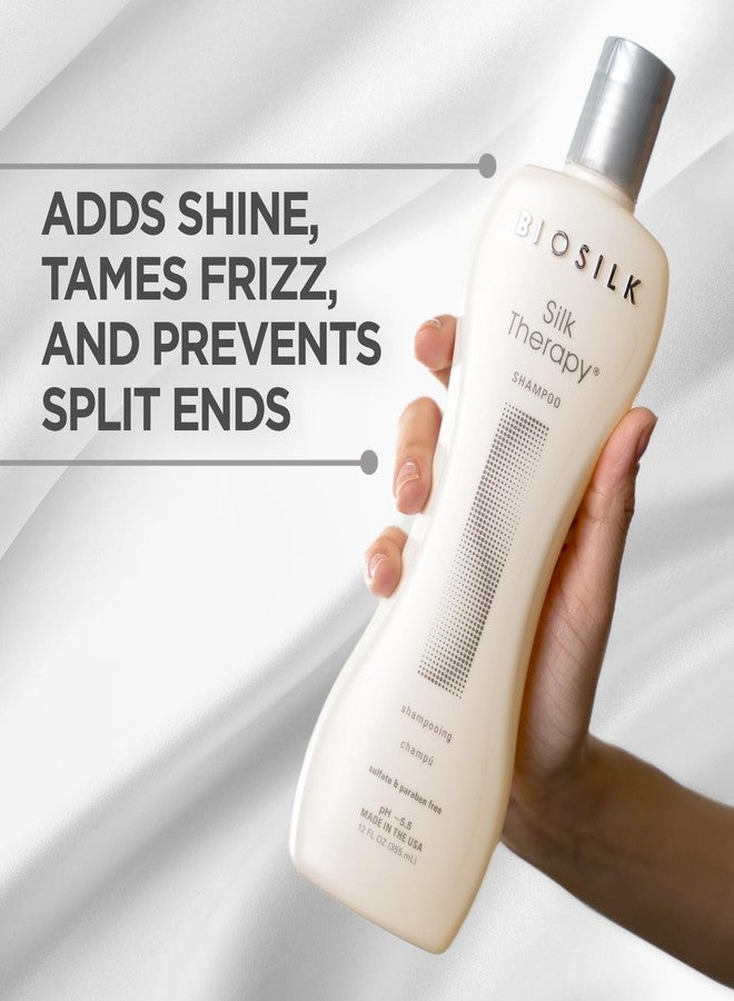 BioSilk Silk Therapy Shampoo, Gentle Hair Cleanser Delivers Healthy & Shiny Hair, Great For All Hair Types, Sulfate, Paraben, & Cruelty-Free, 12 Oz - Image 3
