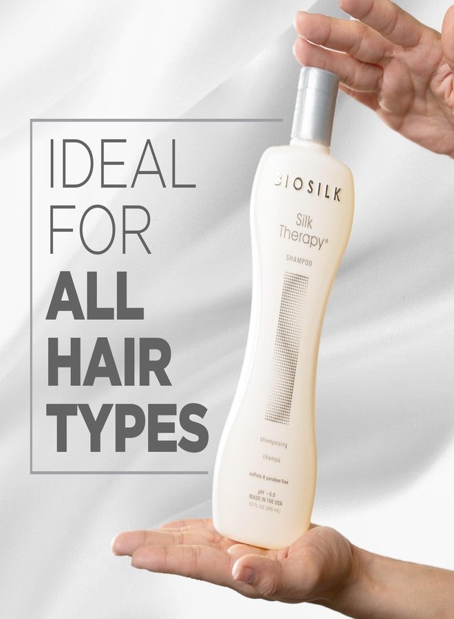 BioSilk Silk Therapy Shampoo, Gentle Hair Cleanser Delivers Healthy & Shiny Hair, Great For All Hair Types, Sulfate, Paraben, & Cruelty-Free, 12 Oz - Image 5