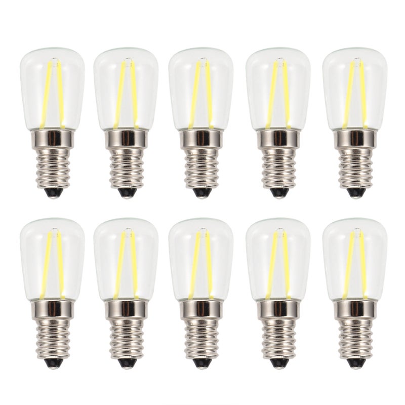 10Pcs E14 Long Filament Mini LED High Brightness Light Bulbs 1.5W AC230V - Image 1