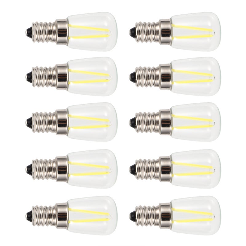 10Pcs E14 Long Filament Mini LED High Brightness Light Bulbs 1.5W AC230V - Image 2