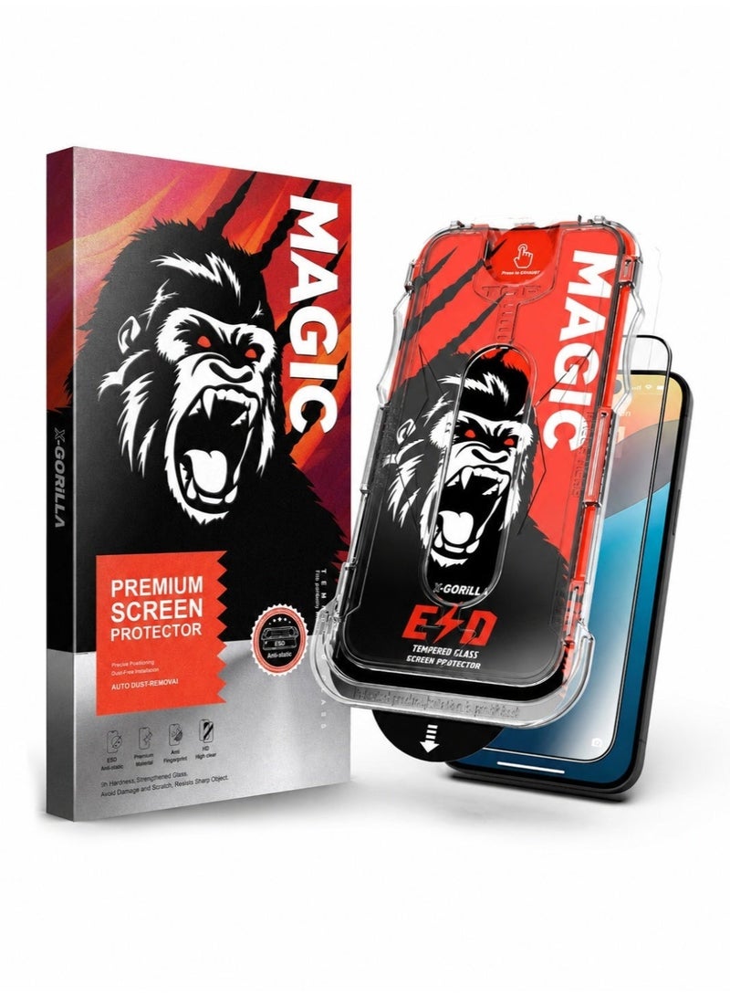 Magic iPhone 17 Pro Screen Protector (1 Pack), 9H Tempered Glass, Ultra HD Clear, Scratch Resistant, Anti-Fingerprint, Easy Installation, Compatible with Phone Covers - Image 2