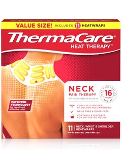 ThermaCare ThermaCare Adhesvie Heat Wraps, Portable Neck & Shoulder Heating Pads & Pain Relief Patches for Sore and Stiff Muscles, HSA/FSA Eligible & Approved, (Large, 11) 