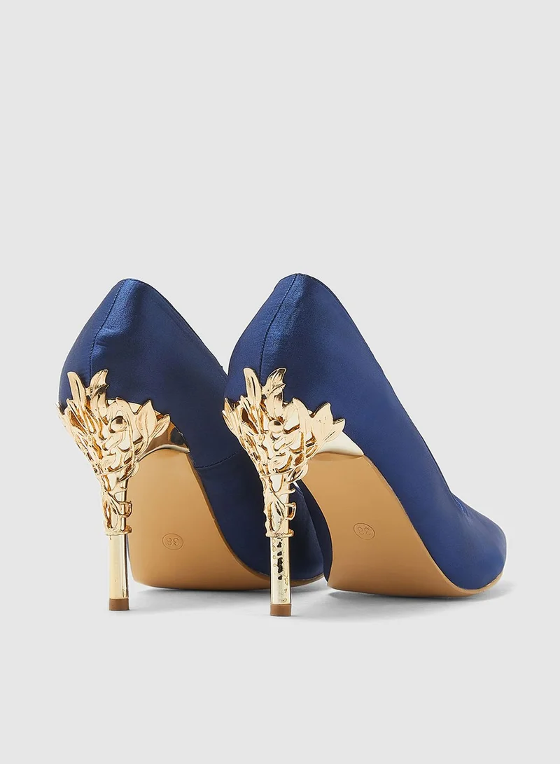 ELLA Embellished Pointed Toe Pumps