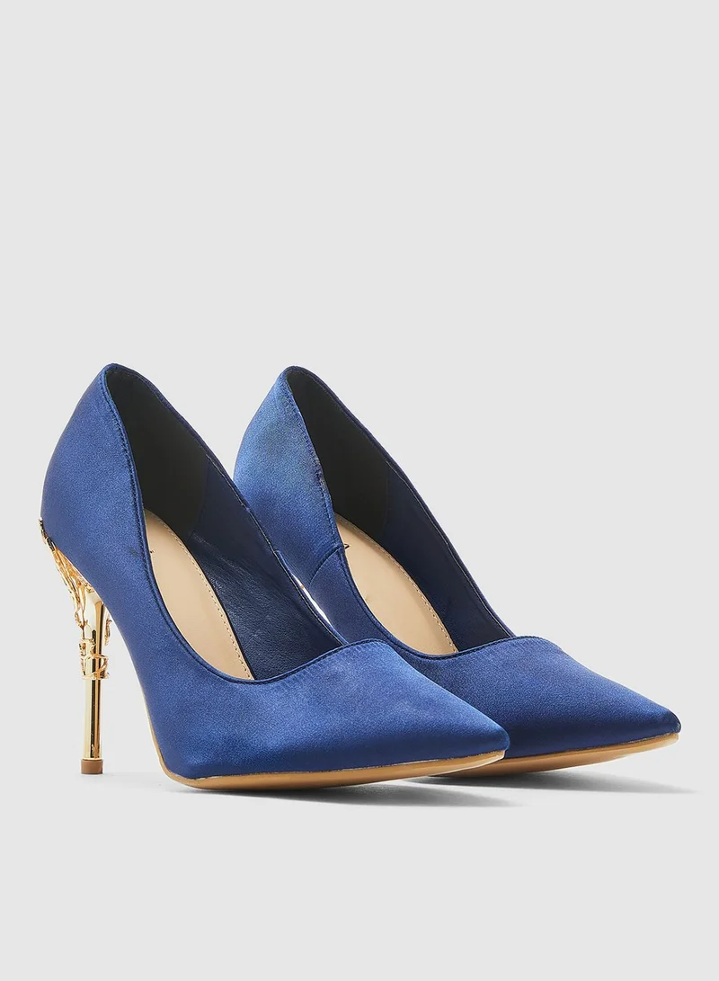 ELLA Embellished Pointed Toe Pumps
