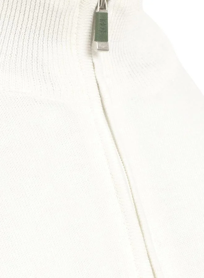 FELIX HARDY Half Zipper Striped Pullover