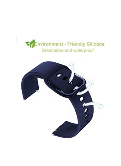 Generic Silicone Band 20MM Strap For Samsung Gear Sport/Watch 6/Watch 4/Watch 5/Watch 5 Pro /S2 classic/active 2 40mm 44mm/Amazfit GTS 3/ GTS 4/4 Mini/Bip 3/3Pro/GTS 2/2 mini/GTS 2e/Bip U/Upro  - Image 3