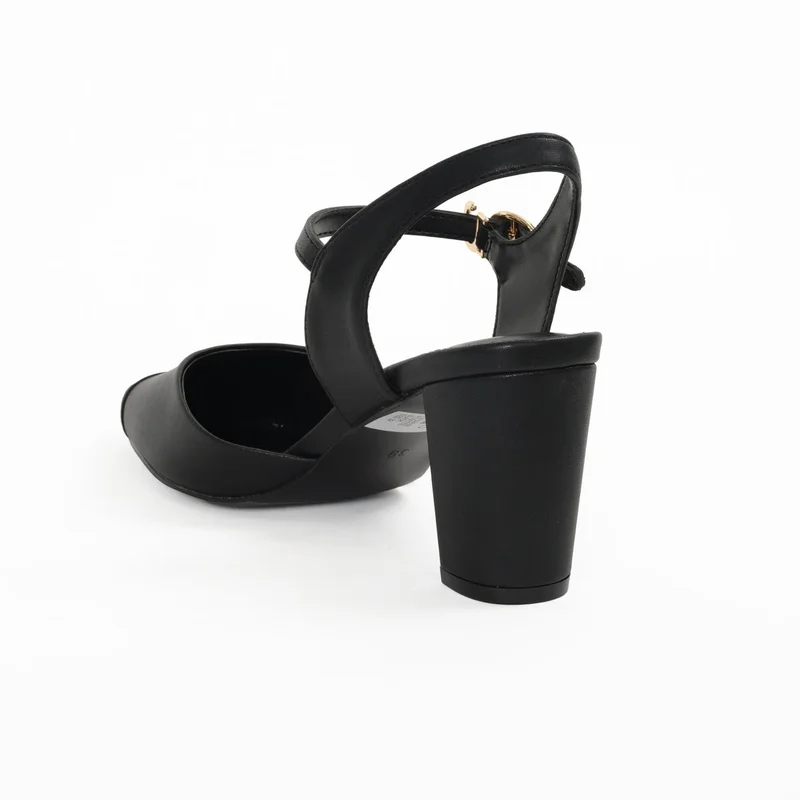 Milano BLACK ROSETTE Heels for Women | Best Price UAE